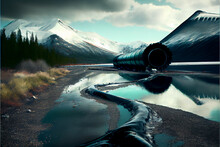 Oil Leak In Pipline. An Environmental Disaster.