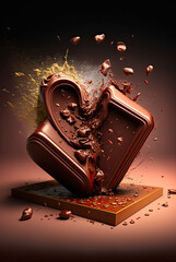 Wall Mural - Abstract Valentine Chocolate