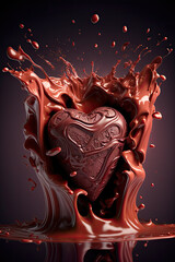 Wall Mural - Abstract Valentine Chocolate