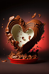 Wall Mural - Abstract Valentine Chocolate