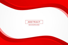 Vector Abstract Red Wavy Business Style Background