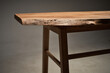 © Yaroslav - Wooden table with curved natural edge