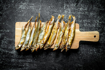 Canvas Print - Fragrant smoked fish.