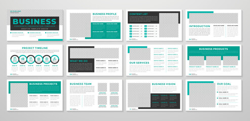 Naklejka na meble multipurpose presentation template design with clean style and modern layout use for business annual report