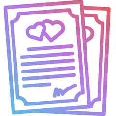 Sticker - wedding contract