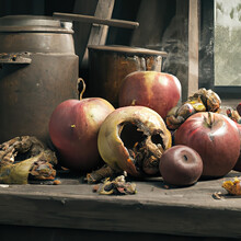 Rotten Apples In A Barn