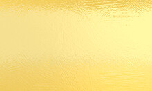 3D Render : Embossed Abstract Pattern Engraved On Gold Surface