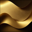 dark abstract golden foil yellow background, imitating 3D, generative AI 