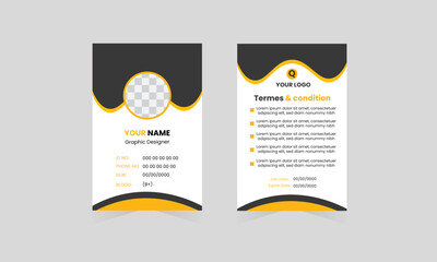 Wall Mural - creative id card design 