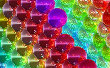 Wall Mural - abstract background with circles
