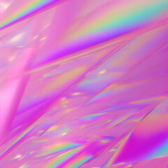 Wall Mural - holographic pink cellophane plastic texture background, generative ai