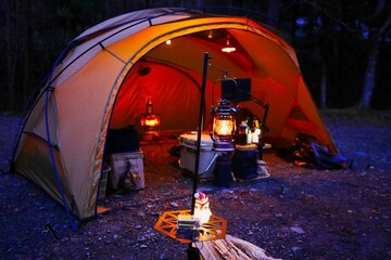 Wall Mural - camping in the tent