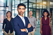 © Grady R/peopleimages.com - Diversity, leadership and business people smile portrait for success, teamwork support and company vision in office. Interracial employees, corporate team and management or leadership motivation