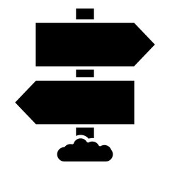 Sticker - direction signboard icon