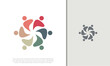© harika013 - Global Community Logo Icon Elements Template. Community human Logo template vector. Community health care. Abstract Community logo.