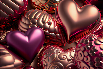 Poster - Beautiful St. Valentine's Day Background pattern for design. 