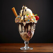 Irresistablly delicious ice cream sundae, Generative AI