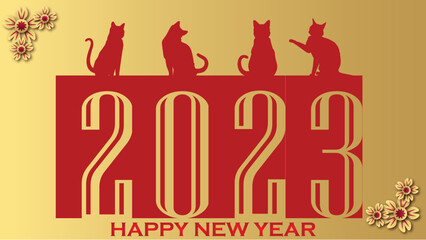 Wall Mural - Happy New Year 2023 - 13