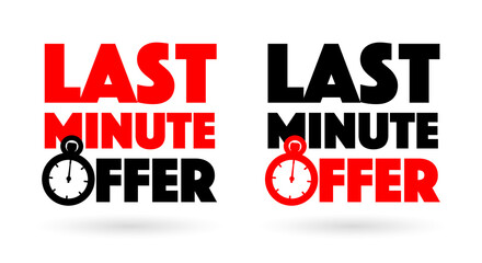 Poster - Last minute offer