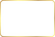 © i_fleurs - rectangle gold frame with rounded corner, 6:4 scale rotioluxury border cut out, png isolated on transparent background.