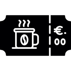 Sticker - Coffee Ticket Icon