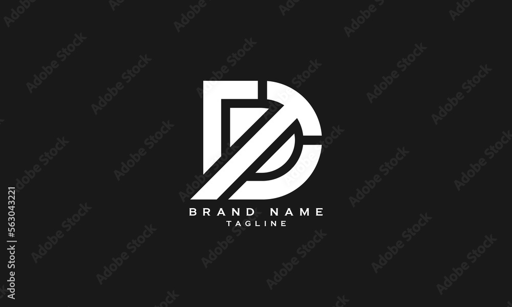 DT, TD, Abstract initial monogram letter alphabet logo design Stock ...