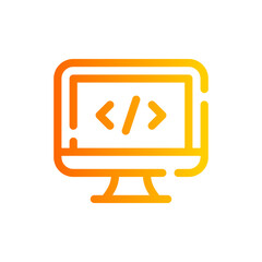 coding gradient icon