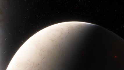 Abstract planets and space background
