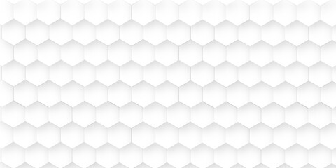 Wall Mural - Abstract background with seamless geometric pattern . Geometry pattern hexagon. Hexagonal netting. Honeycomb background. Abstract vector background. 3D abstraction of nanotechnology and science .
