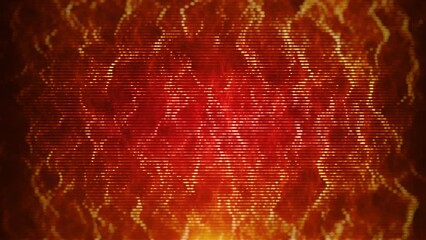 Wall Mural - Abstract Fractal Technology Background Loop/ 4k animation of an abstract fractal background with particles flowing seamless looping