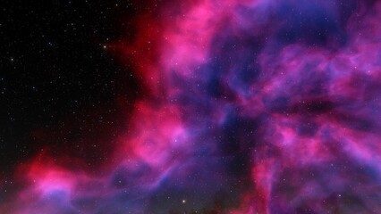 nebula gas cloud in deep outer space
