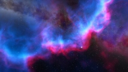 nebula gas cloud in deep outer space

