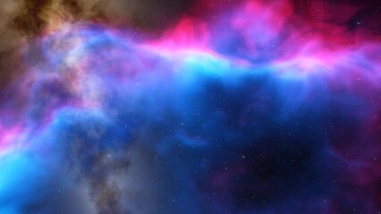 nebula gas cloud in deep outer space
