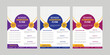 Modern and simple kids camping latest admission flyer and academy education flyer, one folded brochure design