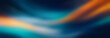 Leinwandbild Motiv Dark blue grainy gradient background, blurry colors wave pattern with noise texture, wide banner size