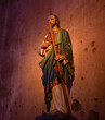 San Judas en el santuario Guadalupano, en la barda donde hace muchos años fusilaron personas. 