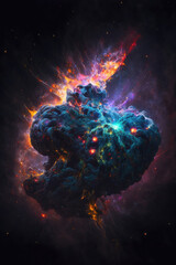 Wall Mural - Cosmic Wonders: The Vibrant and Mysterious Nebulas of Space, Generative AI