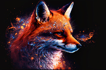 Wall Mural - Happy Red Fox