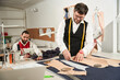 © Viacheslav Yakobchuk - Tailor and his colleague working in atelier