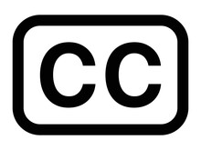 Closed Captioning Or Subtitling Line Art Vector Icon For Apps And Websites