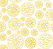 © Julia - doodle set with useful lemon, citrus, poster for a store, salon on a white background drawn with orange lines