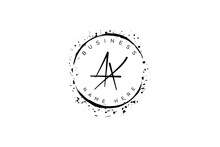 Initial Letter Ax, Xa, X, A Handwritten Logo With Sparkling Circles With Decorative Bohemian Boho Frame Vector 