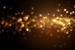 Gold and silver magic elegant glitter light glowing background, gold and dark backgound