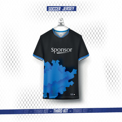 Wall Mural - Soccer jersey design for sublimation.abstract mordern sports jersey design template