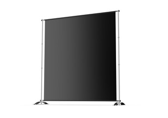 Wall Mural - blank step and repeat telescoping backdrop banner. 3d render illustration.