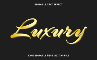 Canvas Print - Luxury editable text effect, lettering typography font style, gold 3d text for tittle