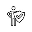 Dependability icon in vector. Logotype
