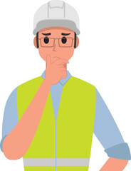 Wall Mural - Technician and builders and engineers and mechanics , illustration cartoon character.