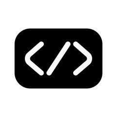 Coding Icon Vector Symbol Design Illustration