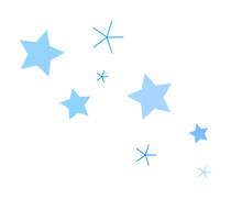 Blue Stars Decoration